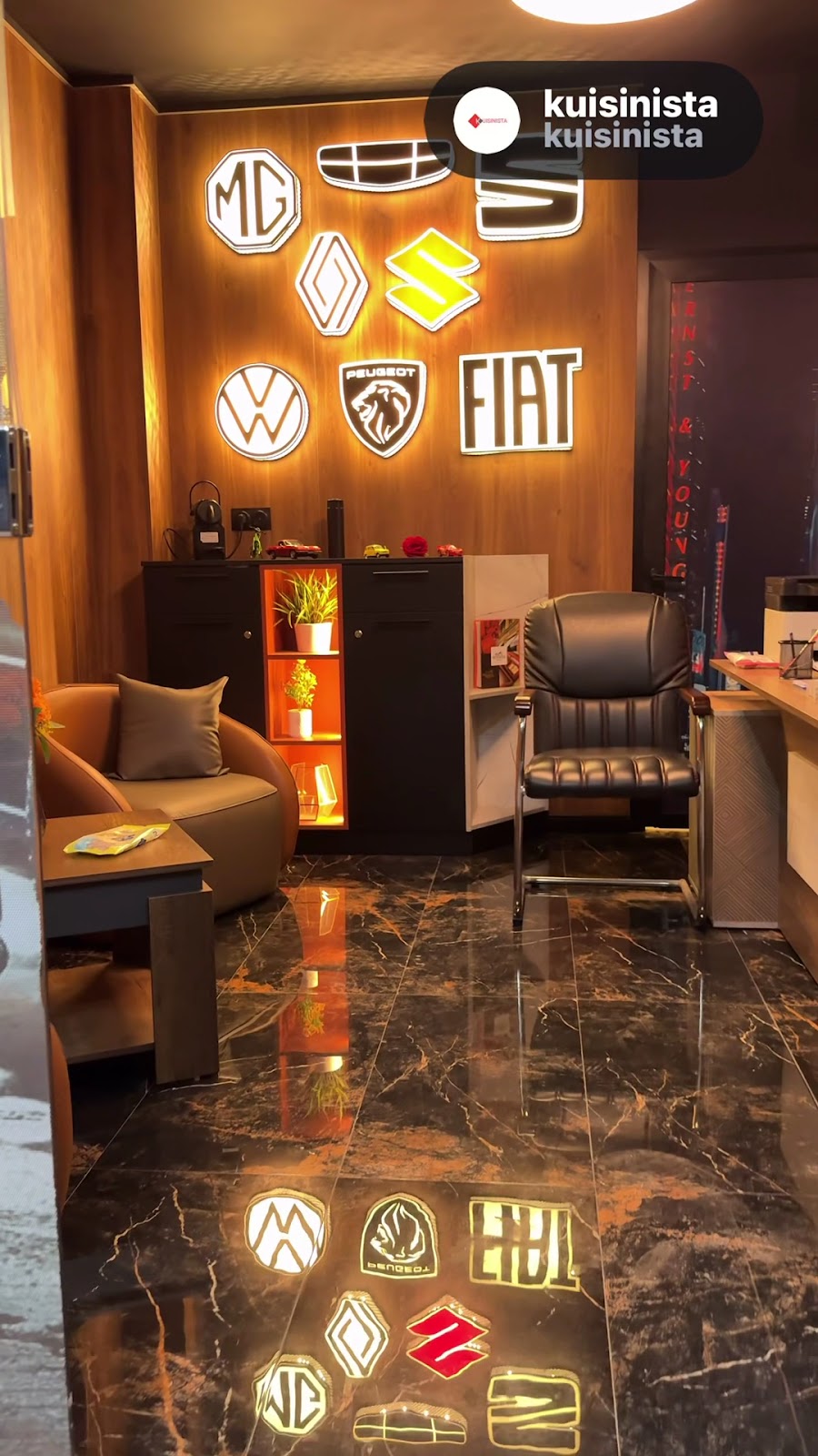 Intérieur de l'agence